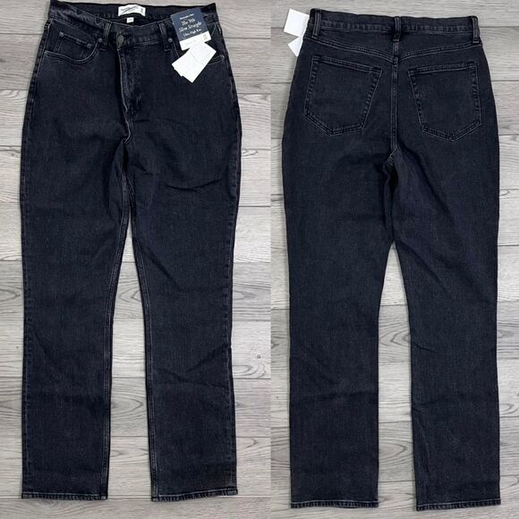 Abercrombie & Fitch Denim - A&F Women Size 30 Cure Love Black The 90s Slim Straight Leg Denim NEW Jean